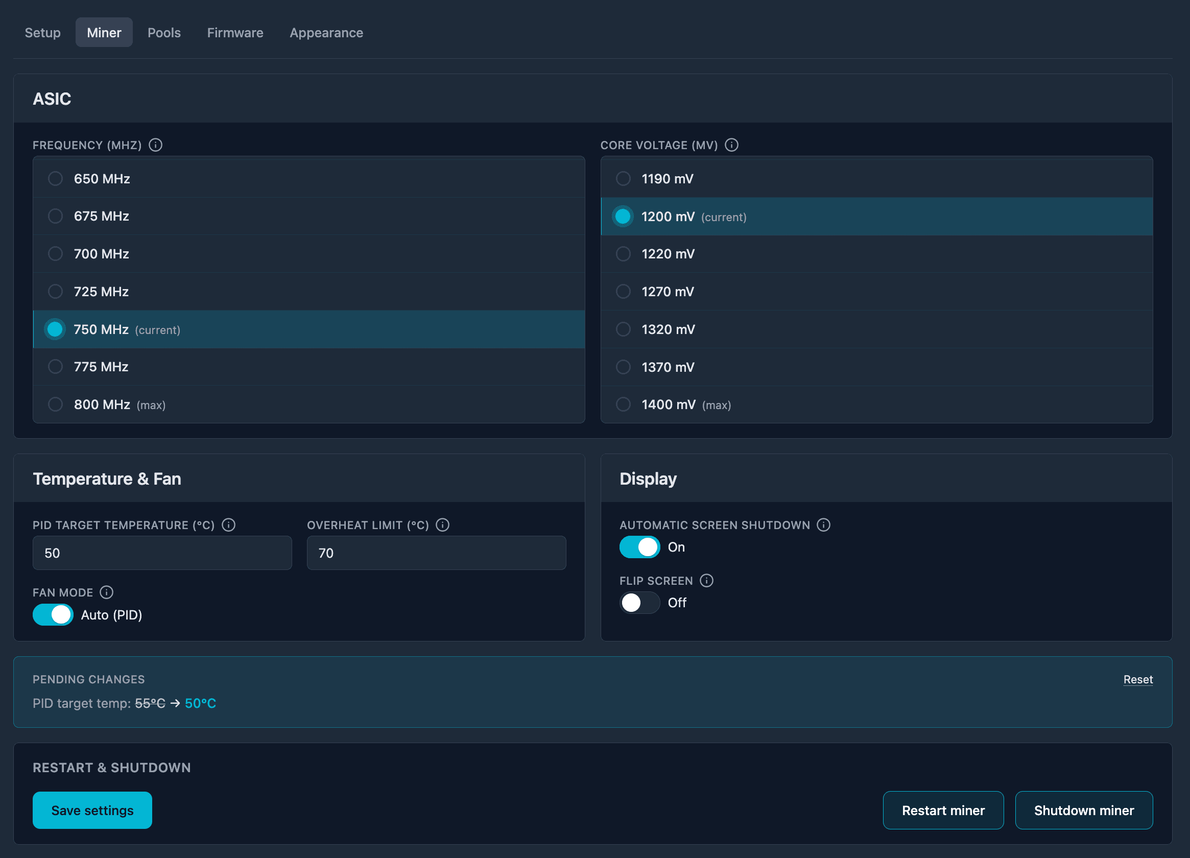 Solo Mining Dashboard – 02