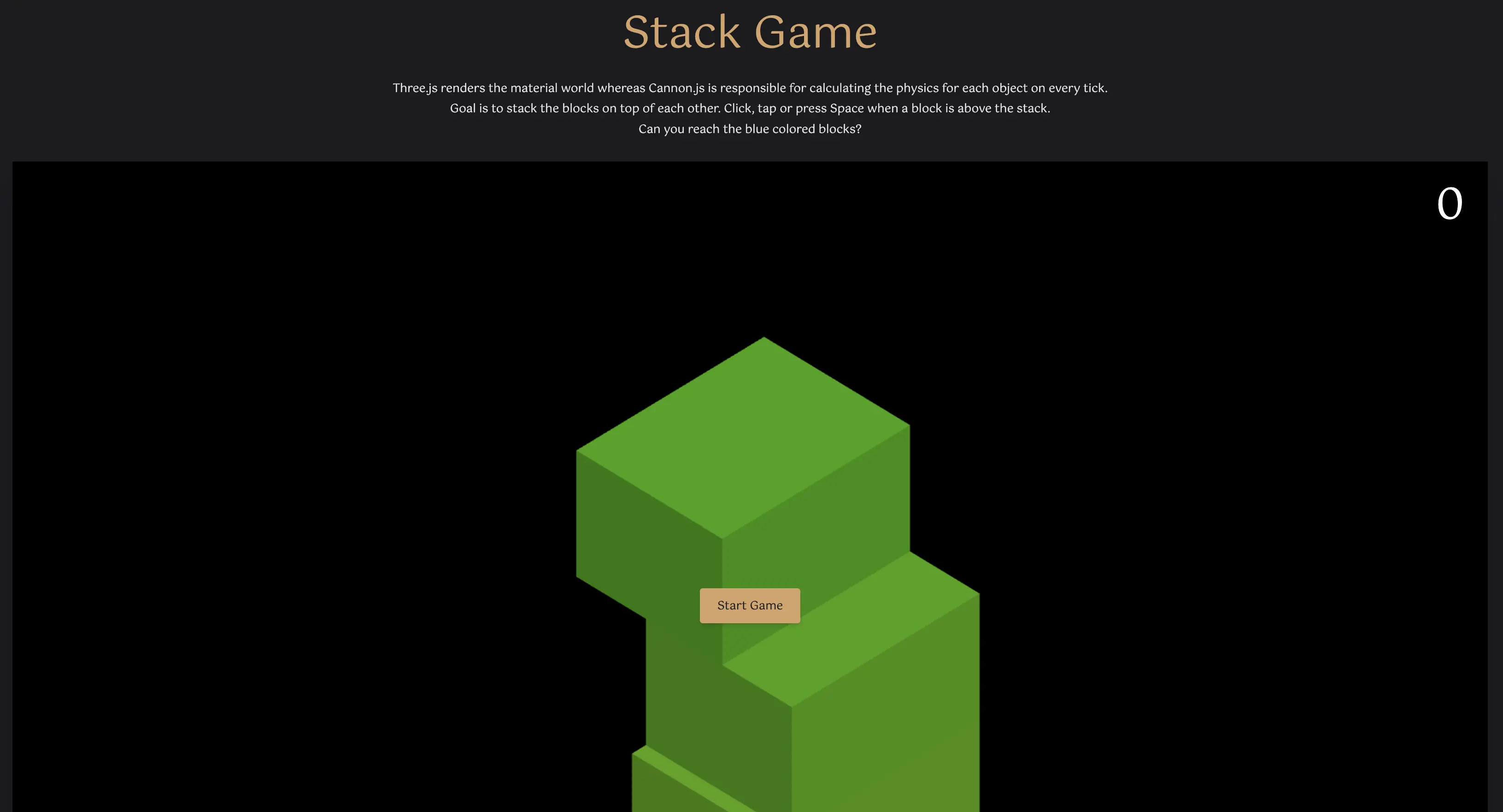 Stack Game – 01