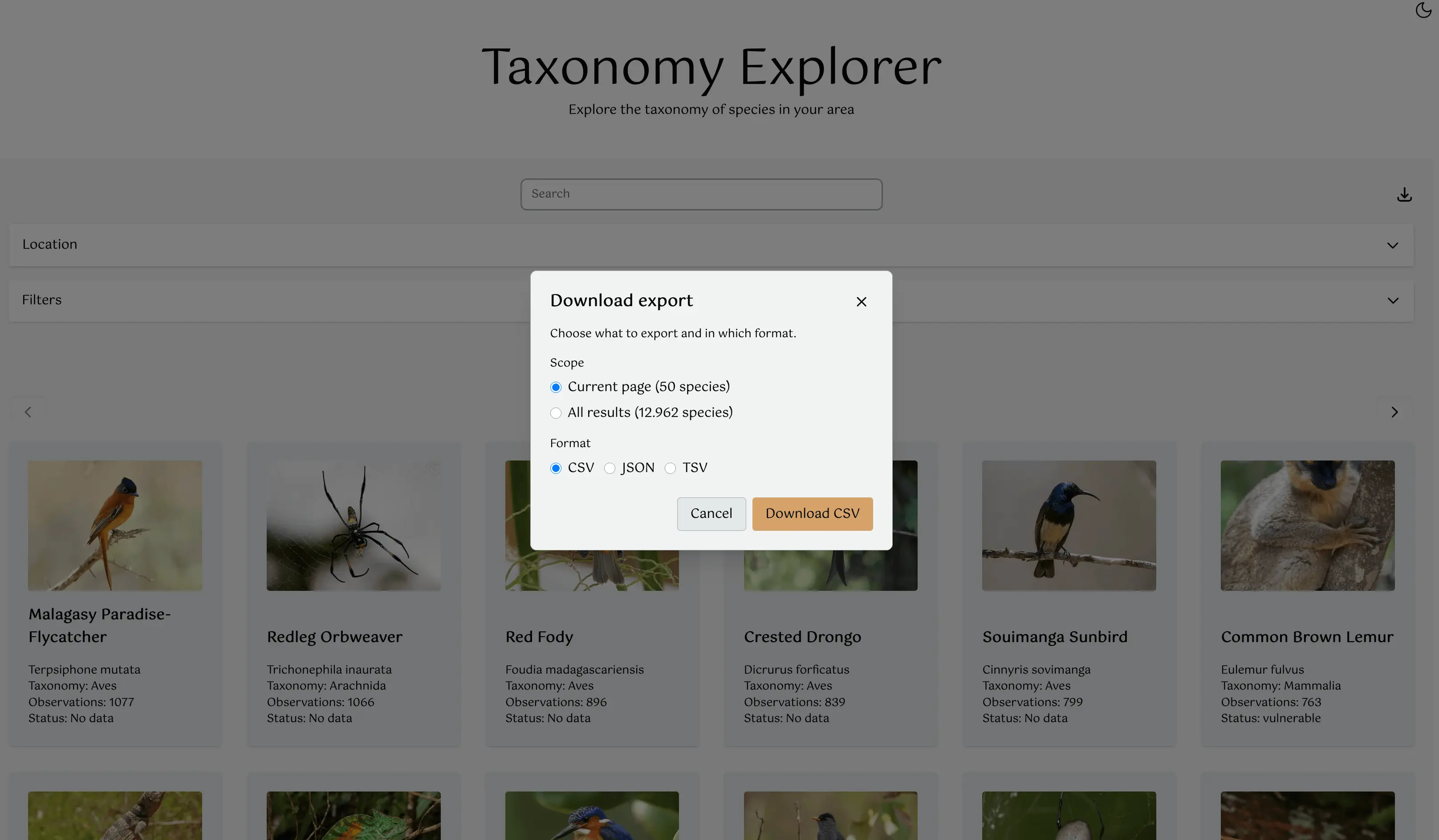 Taxonomy Explorer – 03