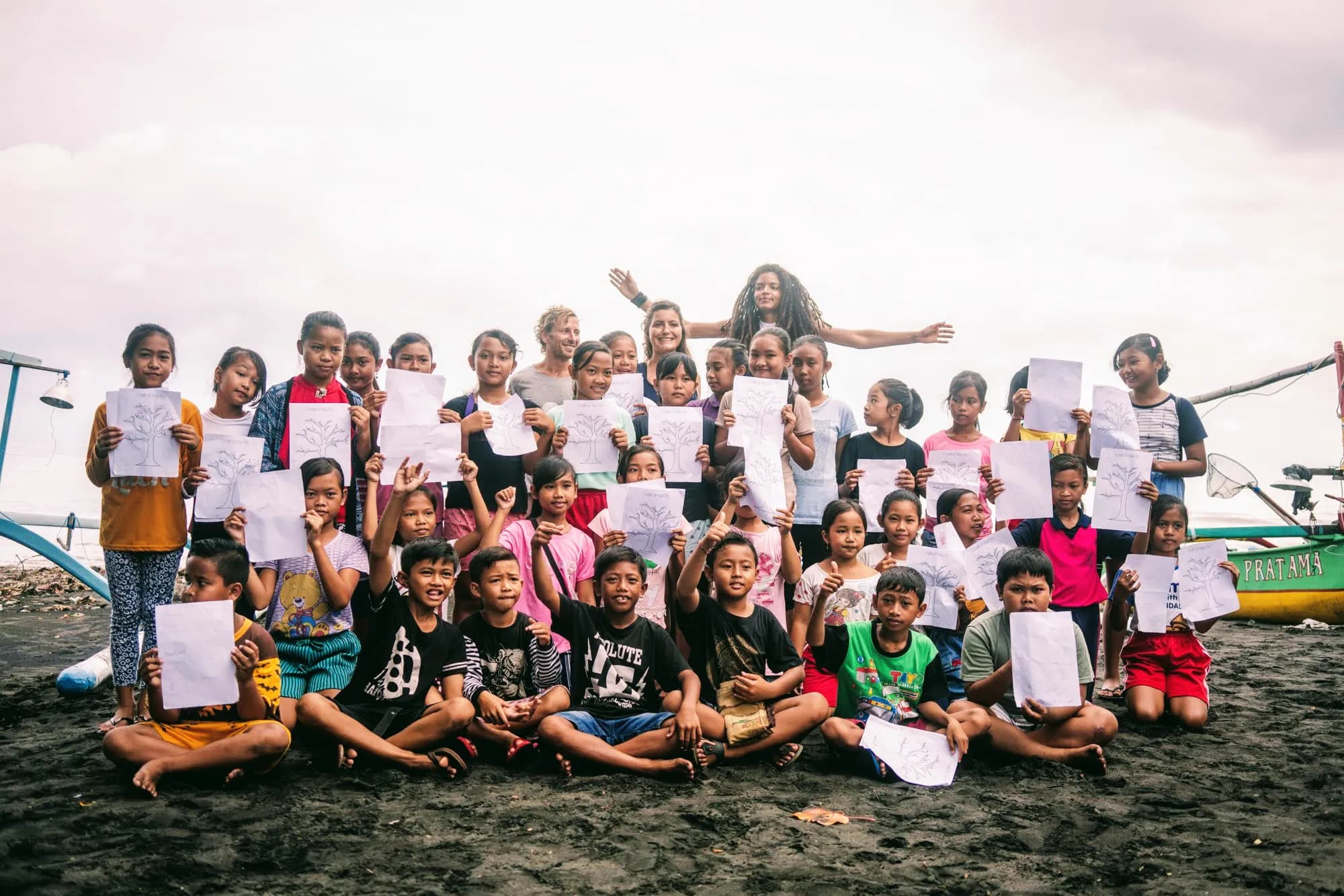 Working with children in Bali